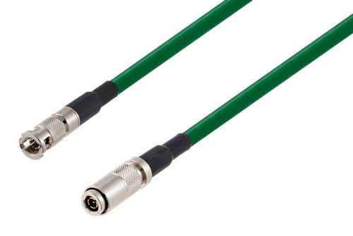 75 Ohm HD-BNC Male to 75 Ohm 1.0/2.3 Male 12G SDI Cable Using 75 Ohm 4855R-GR Coax