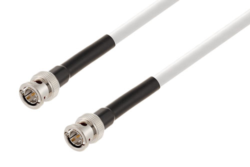 75 Ohm BNC Male to 75 Ohm BNC Male 6G SDI Cable Using 75 Ohm 1694A-WH Coax