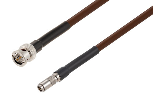 75 Ohm BNC Male to 75 Ohm 1.0/2.3 Male 6G SDI Cable Using 75 Ohm 1694A-BR Coax