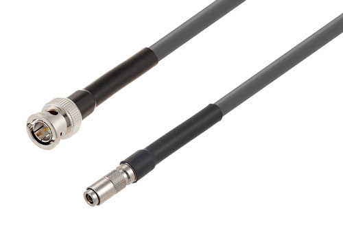 75 Ohm BNC Male to 75 Ohm 1.0/2.3 Male 6G SDI Cable Using 75 Ohm 1694A-GY Coax