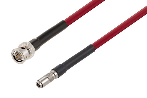 75 Ohm BNC Male to 75 Ohm 1.0/2.3 Male 6G SDI Cable Using 75 Ohm 1694A-RD Coax