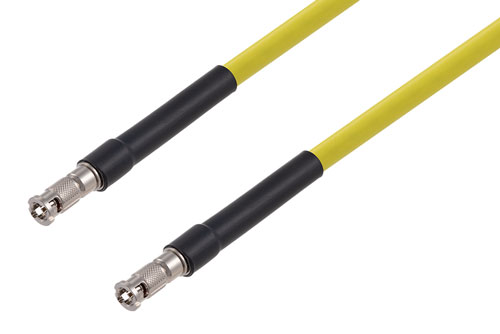 75 Ohm HD-BNC Male to 75 Ohm HD-BNC Male 6G SDI Cable Using 75 Ohm 1694A-YW Coax