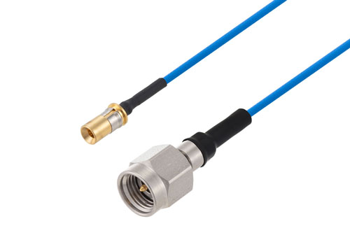 2.92mm Male to Mini SMP Male Cable Using PE-P047HF Coax
