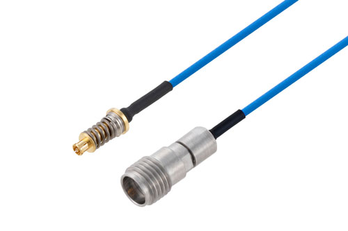 Mini SMP Female to 2.92mm Female VITA 67 Cable Using PE-P047HF Coax with HeatShrink