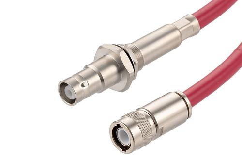 20KV Female Bulkhead to C Male Cable 60 Inch Length Using RG213HV Coax