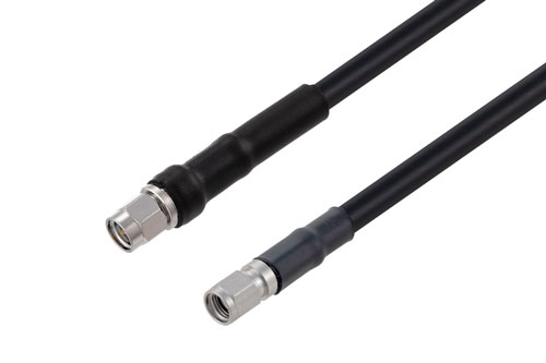 SMA Male to Reverse Polarity SMA Plug Low Loss Cable Using TCOM-240 Coax with Times Microwave Components