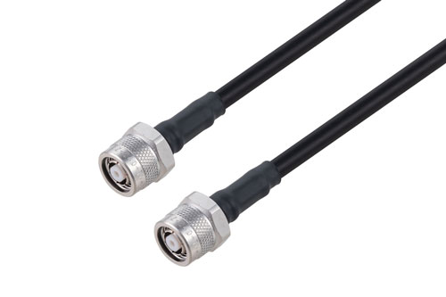 Reverse Polarity TNC Plug to Reverse Polarity TNC Plug Low Loss Cable Using TCOM-240 Coax with Times Microwave Components