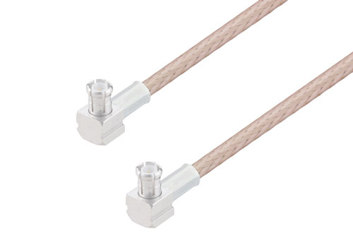 MCX Plug Right Angle to MCX Plug Right Angle using RG316 Coax Cable