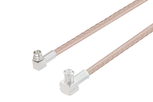 MCX Plug Right Angle to SMP Plug Right Angle using RG316 Coax Cable