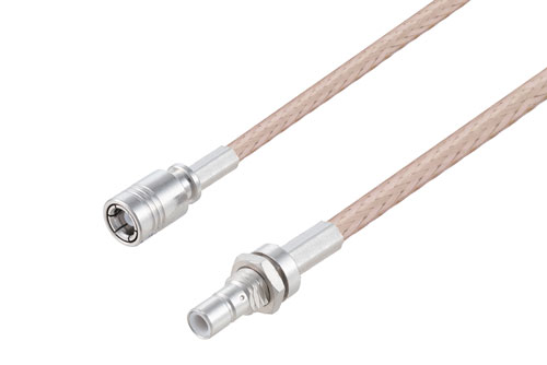 SMB Plug to SMB Jack Bulkhead Mount using RG316 Coax Cable 48 Inches