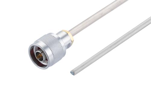 N Male to Straight Cut Lead Cable Using Tinned RG402 Coax