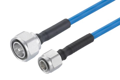 Plenum 2.2-5 Male to 4.3-10 Male Low PIM Cable Using SPP-250-LLPL Coax