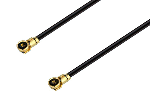 HMCX32 1.2 Plug to HMCX32 1.2 Plug Cable 12 Inch Length Using 0.81mm Coax, RoHS