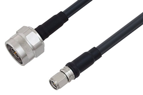 SMA Male to N Male Cable Using LMR-240-UF Coax