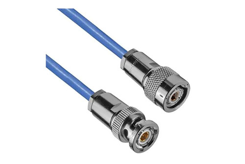 78 Ohm 3-Slot TRB Solder/Clamp Plug to TRB Threaded Solder/Clamp Plug for PE-30-02001 Twinax (.242 O.D.) Cable