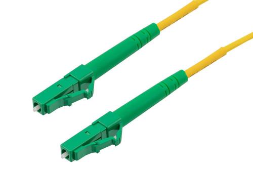 Fiber Optic Patch Cable, Simplex LC APC to LC APC, SM OS2, 2.0mm Plenum, Yellow