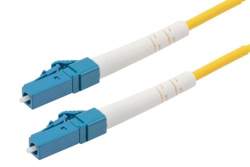 Fiber Optic Patch Cable, Simplex LC UPC to LC UPC, SM OS2, 2.0mm LSZH, Yellow