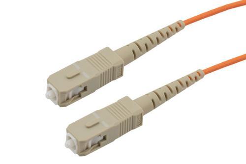 Fiber Optic Patch Cable, Simplex SC UPC to SC UPC, MM OM1, 2.0mm LSZH, Orange