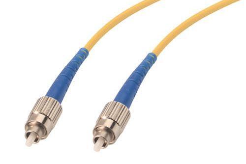 Fiber Optic Patch Cable, Simplex FC UPC, NK to FC UPC, NK, SM OS2, 2.0mm PVC, Yellow