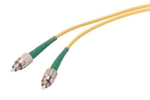 Fiber Optic Patch Cable, Simplex FC APC, NK to FC APC, NK, SM OS2, 2.0mm LSZH, Yellow