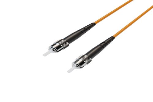 Fiber Optic Patch Cable, Simplex ST UPC to ST UPC, MM OM1, 2.0mm LSZH, Orange