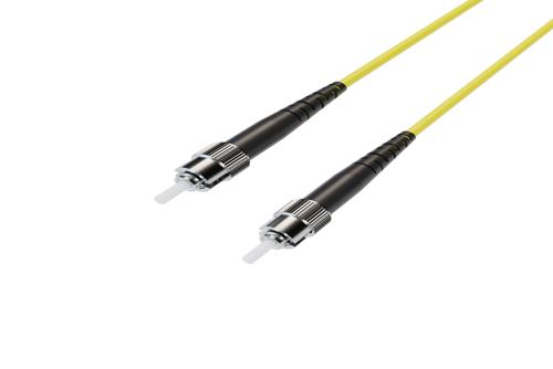 Fiber Optic Patch Cable, Simplex ST UPC to ST UPC, SM OS2, 2.0mm Riser, Yellow