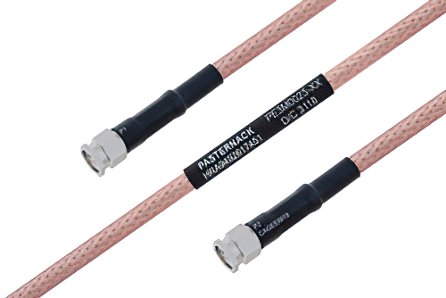 MIL-DTL-17 SMA Male to SMA Male Cable Using M17/60-RG142 Coax