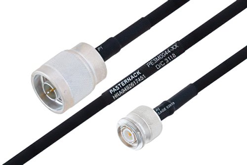 MIL-DTL-17 N Male to TNC Male Cable Using M17/84-RG223 Coax