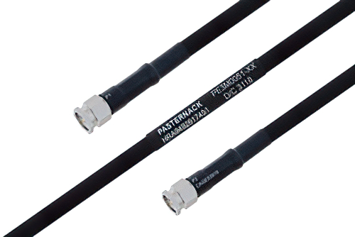 MIL-DTL-17 SMA Male to SMA Male Cable Using M17/84-RG223 Coax
