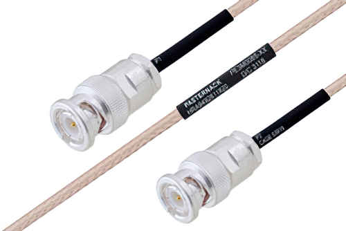 MIL-DTL-17 BNC Male to BNC Male Cable Using M17/113-RG316 Coax