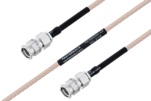 MIL-DTL-17 SMA Male to SMA Male Cable Using M17/113-RG316 Coax