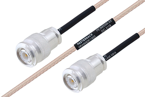 MIL-DTL-17 TNC Male to TNC Male Cable 36 Inch Length Using M17/113-RG316 Coax