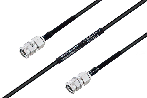 MIL-DTL-17 SMA Male to SMA Male Cable Using M17/119-RG174 Coax