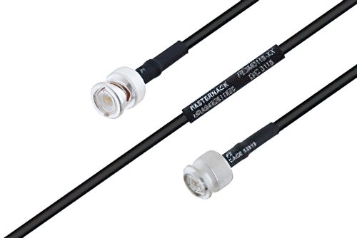 MIL-DTL-17 BNC Male to TNC Male Cable Using M17/28-RG58 Coax