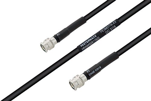 MIL-DTL-17 SMA Male to SMA Male Cable Using M17/28-RG58 Coax