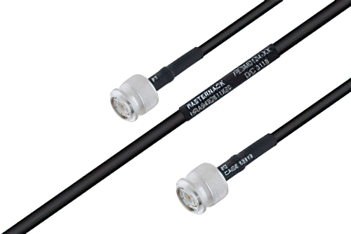 MIL-DTL-17 TNC Male to TNC Male Cable 100 cm Length Using M17/28-RG58 Coax