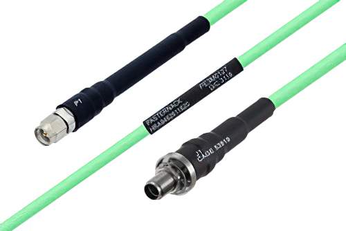 Temperature Conditioned SMA Male to SMA Female Bulkhead Low Loss Cable 24 Inch Length Using PE-P142LL Coax