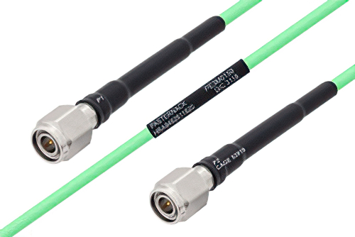 Temperature Conditioned TNC Male to TNC Male Low Loss Cable 200 cm Length Using PE-P142LL Coax