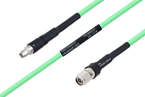 Temperature Conditioned SMA Male to TNC Male Low Loss Cable 24 Inch Length Using PE-P300LL Coax