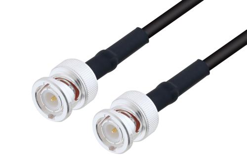 MIL-DTL-17 BNC Male to BNC Male Cable Using M17/183-00001 Coax
