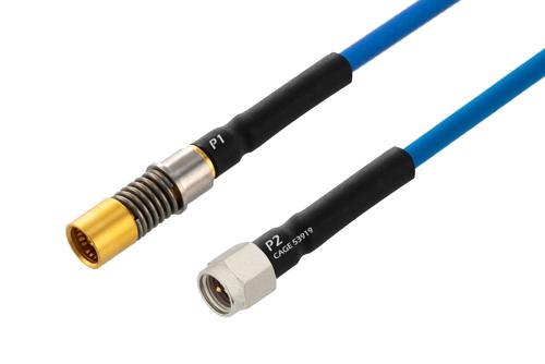 BMB Size 8 D38999 Contact Socket to SMA Male Cable Using PE-P141 Coax ...