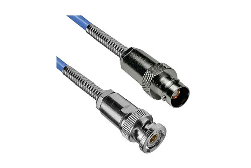 78 Ohm Bend Relief 3-Slot TRB Solder/Clamp Plug to Bend Relief 3-Lug TRB Solder/Clamp Jack for PE-30-02001 Twinax (242 O.D.) Cable