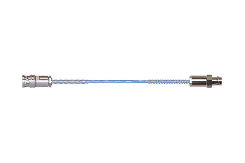 Bend Relief 3-Slot TRB Plug to Bend Relief 3-Lug TRB Jack for 78 Ohm M17/176-00002 Cable