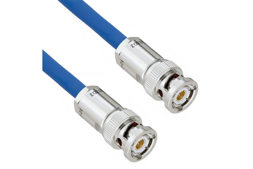 Halogen Free 78 Ohm TRB 3-Slot Solder/Clamp Plug to Plug for TWCH-78-2 Twinaxial MIL-STD-1553 Cable (.242" O.D.) -30C +80C