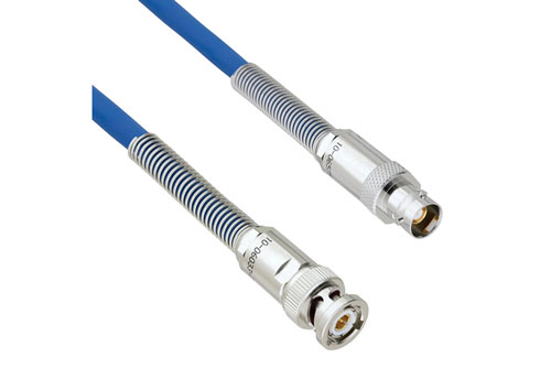 Halogen Free Bend Relief 3-Slot TRB Plug to Bend Relief 3-Lug TRB Jack for 78 Ohm TWCH-78-2 Cable
