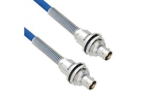 Halogen Free Bend Relief 3-Lug TRB Bulkhead Insulated Jack to Jack for 78 Ohm TWCH-78-2 Cable