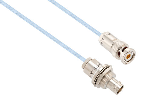 Lead Free High Temp 1553 Twinax Cable Assembly TRB Plug to TRB Jack Insulated Bulk Head