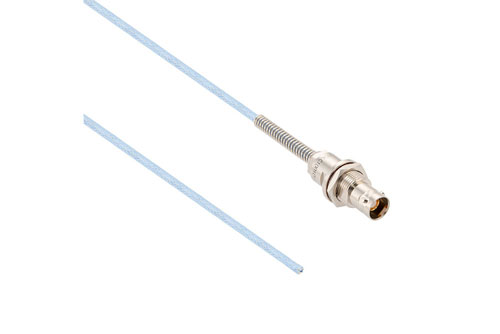 Lead Free Bend Relief 3-Lug TRB Non-Insulated Bulkhead Jack with Blunt Cut for 78 Ohm M17/176-00002 Cable