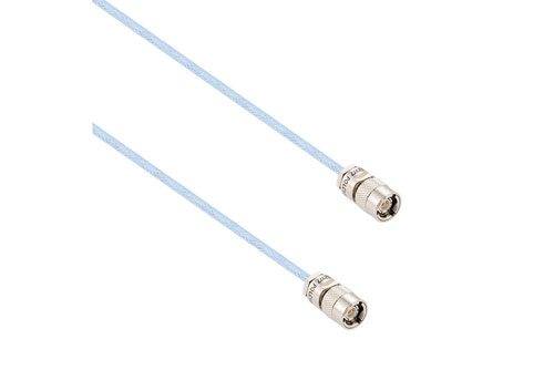 Lead Free TRS Subminiature Plug to TRS Subminiature Plug 1553 Cable Using 78 Ohm M17/176-00002 Coax
