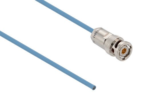 Lead Free 78 Ohm 3-Slot TRB Solder/Clamp Plug with Blunt Cut for PE-30-02003 Twinax (.150 O.D.) Cable